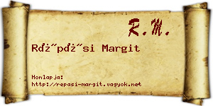 Répási Margit névjegykártya